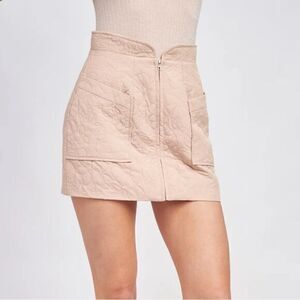 En Saison Journee Quilted Mini Skirt NWT